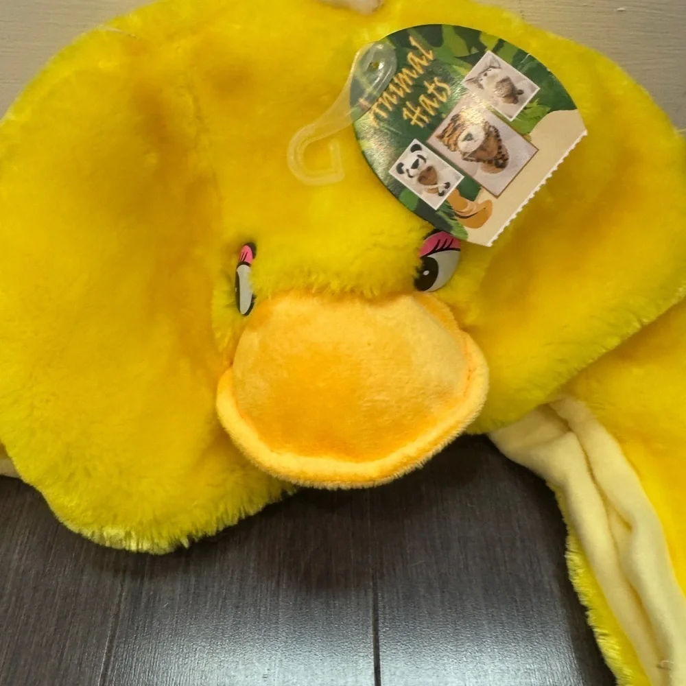 NWT Anima Hats Yellow Duck Hat for Kids Toddlers with Bill and Face